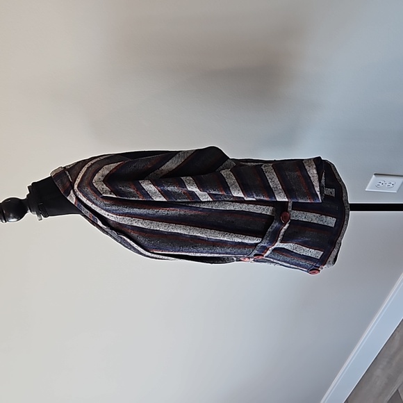 Vintage | 80s Stripped Pocket Blazer | Womens Medium - Picture 7 of 10